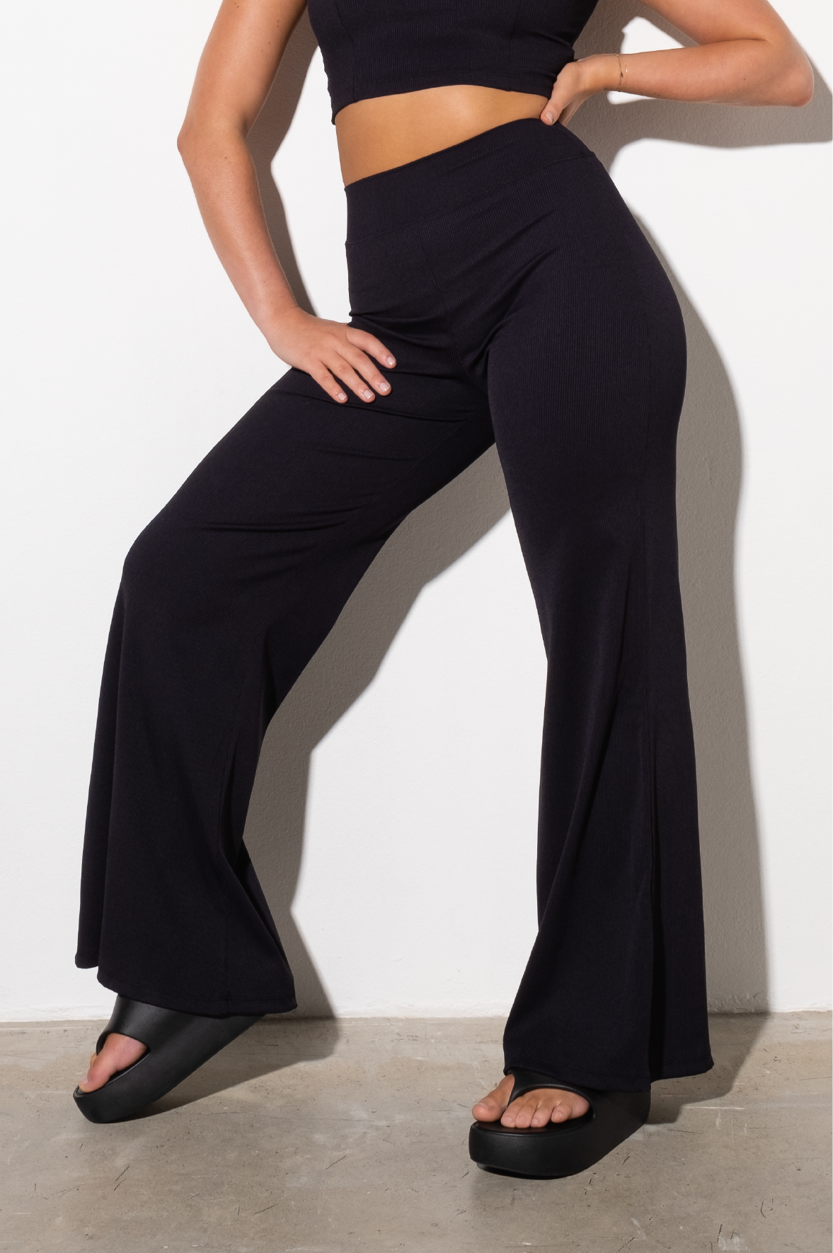 Wide Ribb Black Velvet