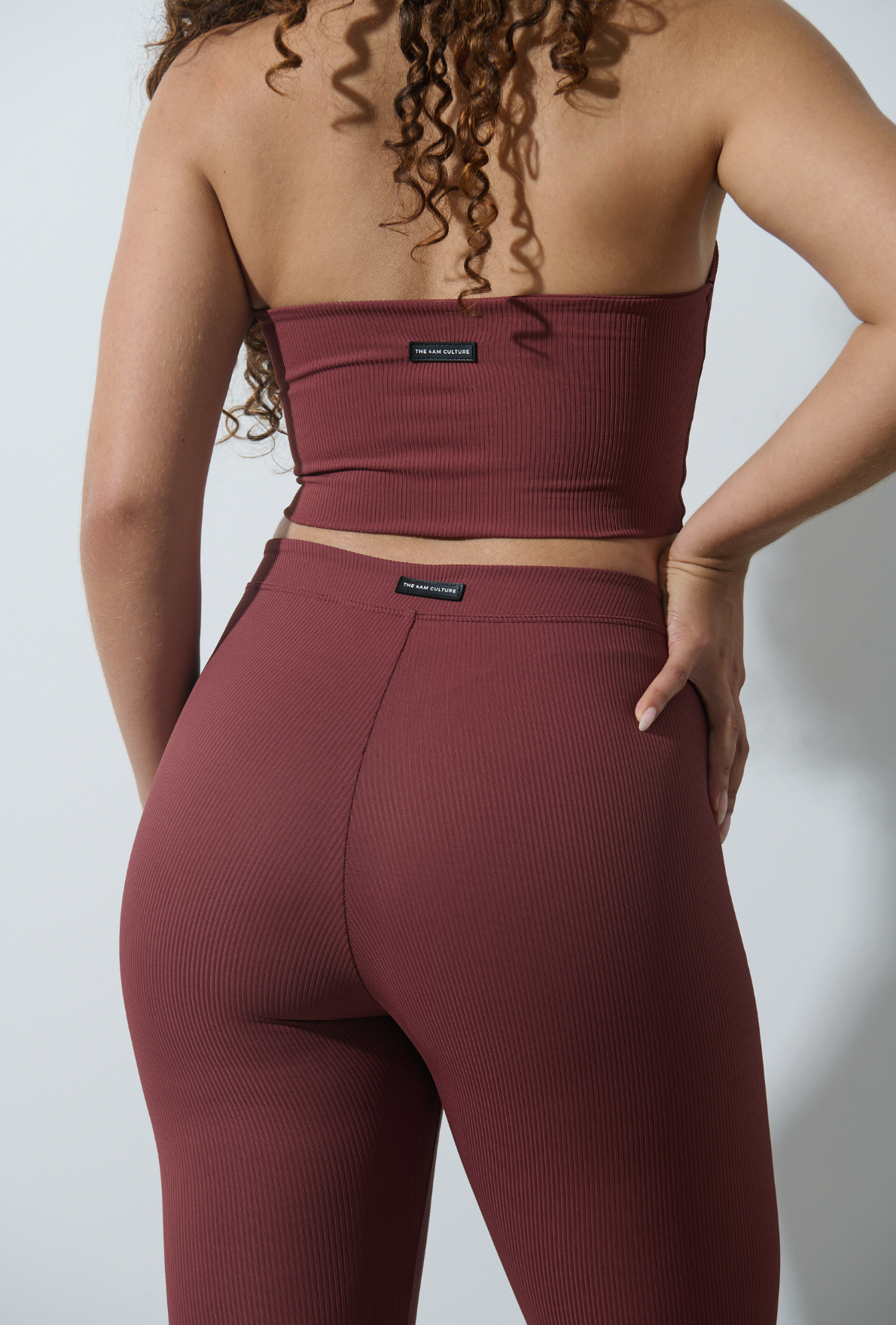 Cropped Frente Única Ribb Cherry