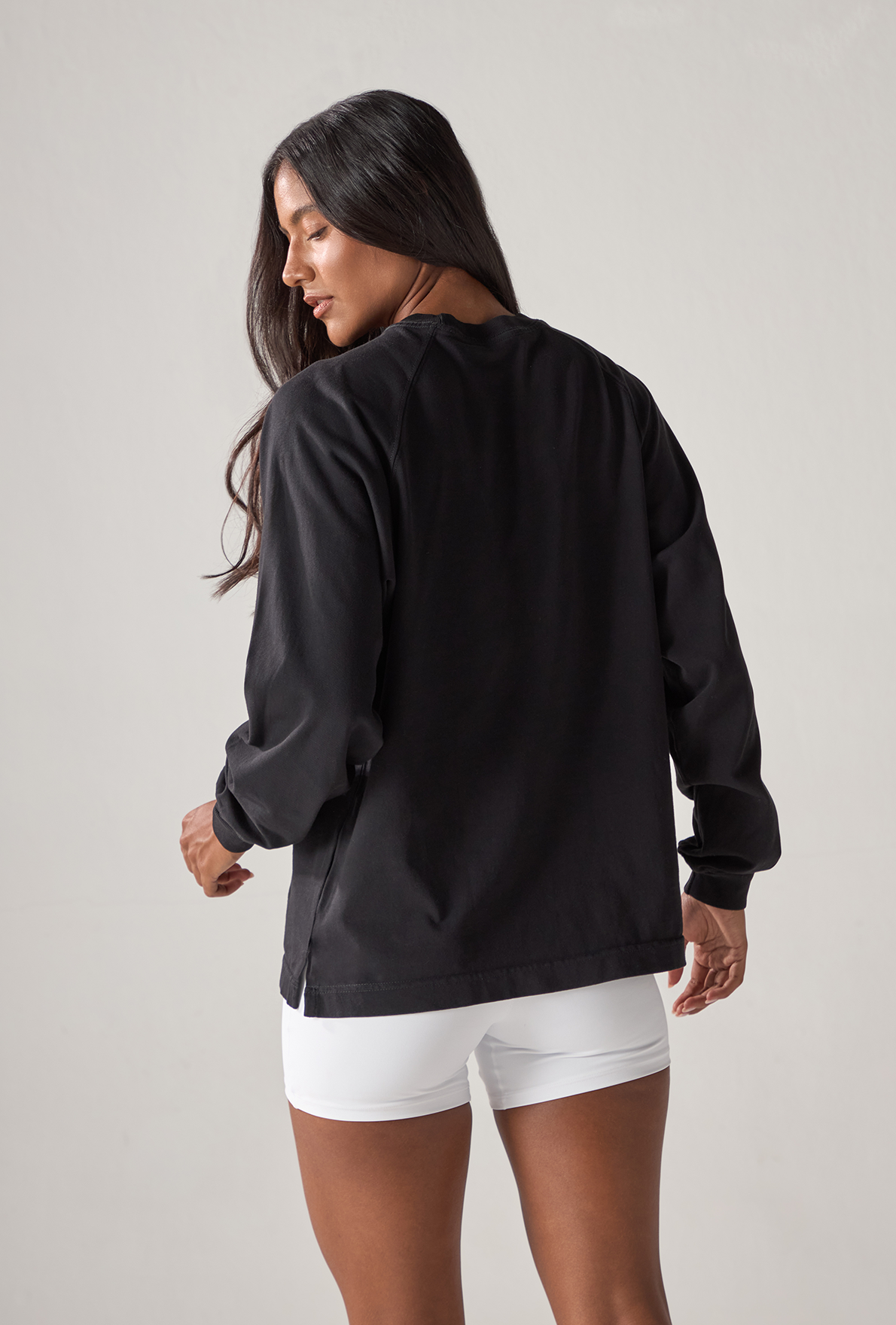 Blusa Raglan Long Sleeve Dark Coffee