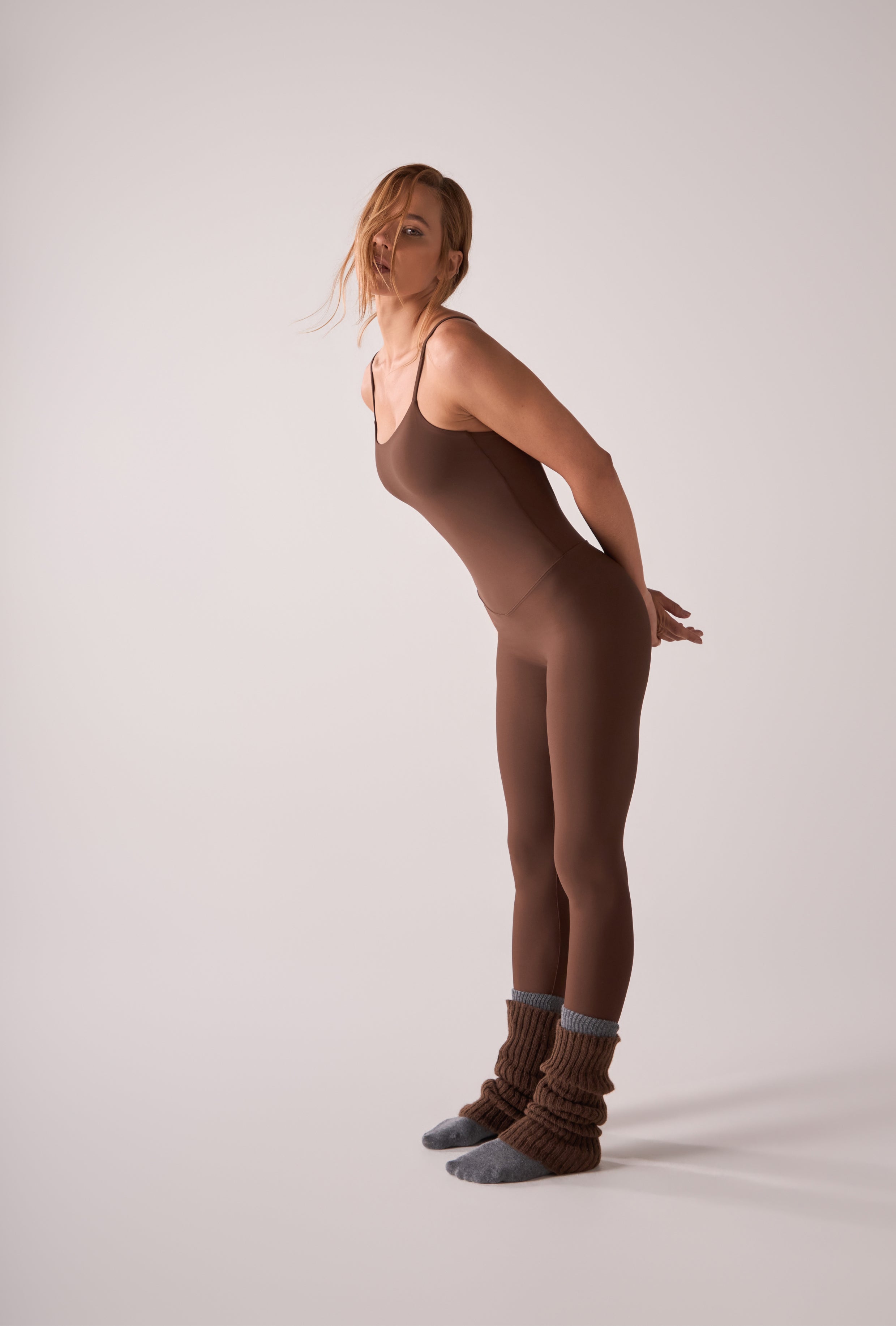 Jumpsuit Open Soft Espresso