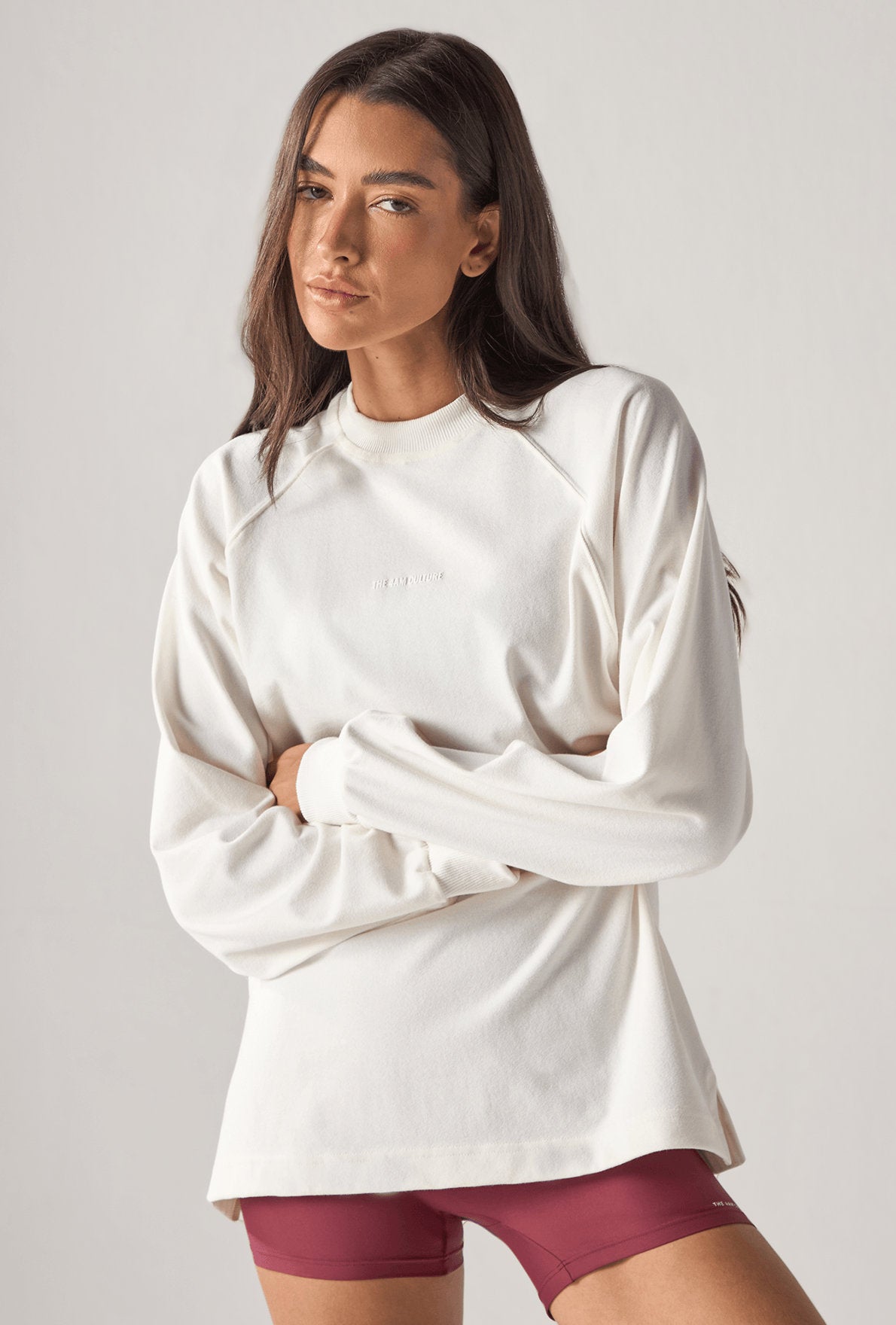 Blusa Raglan Long Sleeve Vanilla