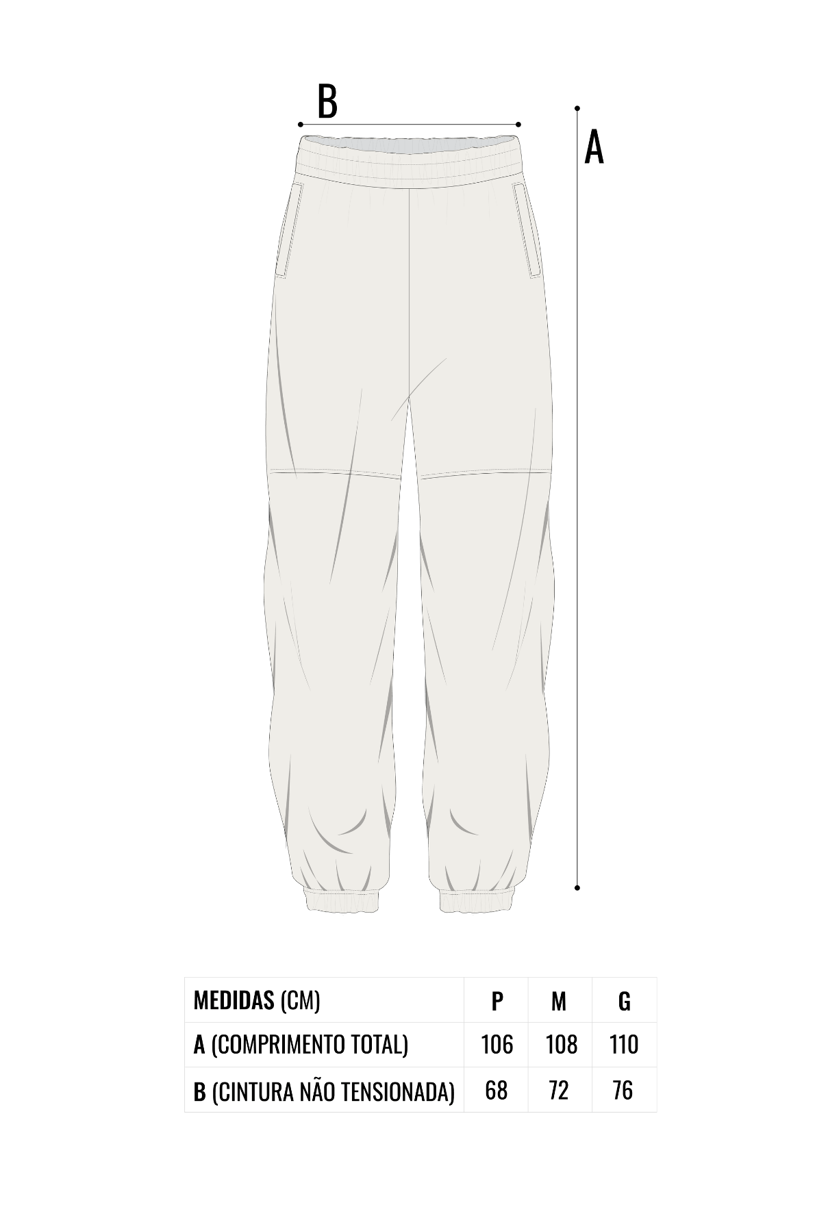 Calça Baggy Silver