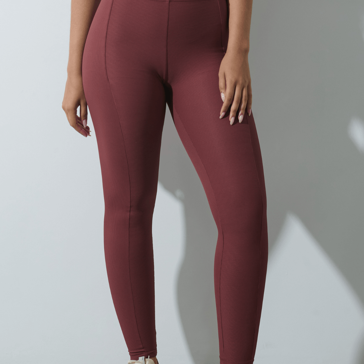 Legging Ribb Cherry
