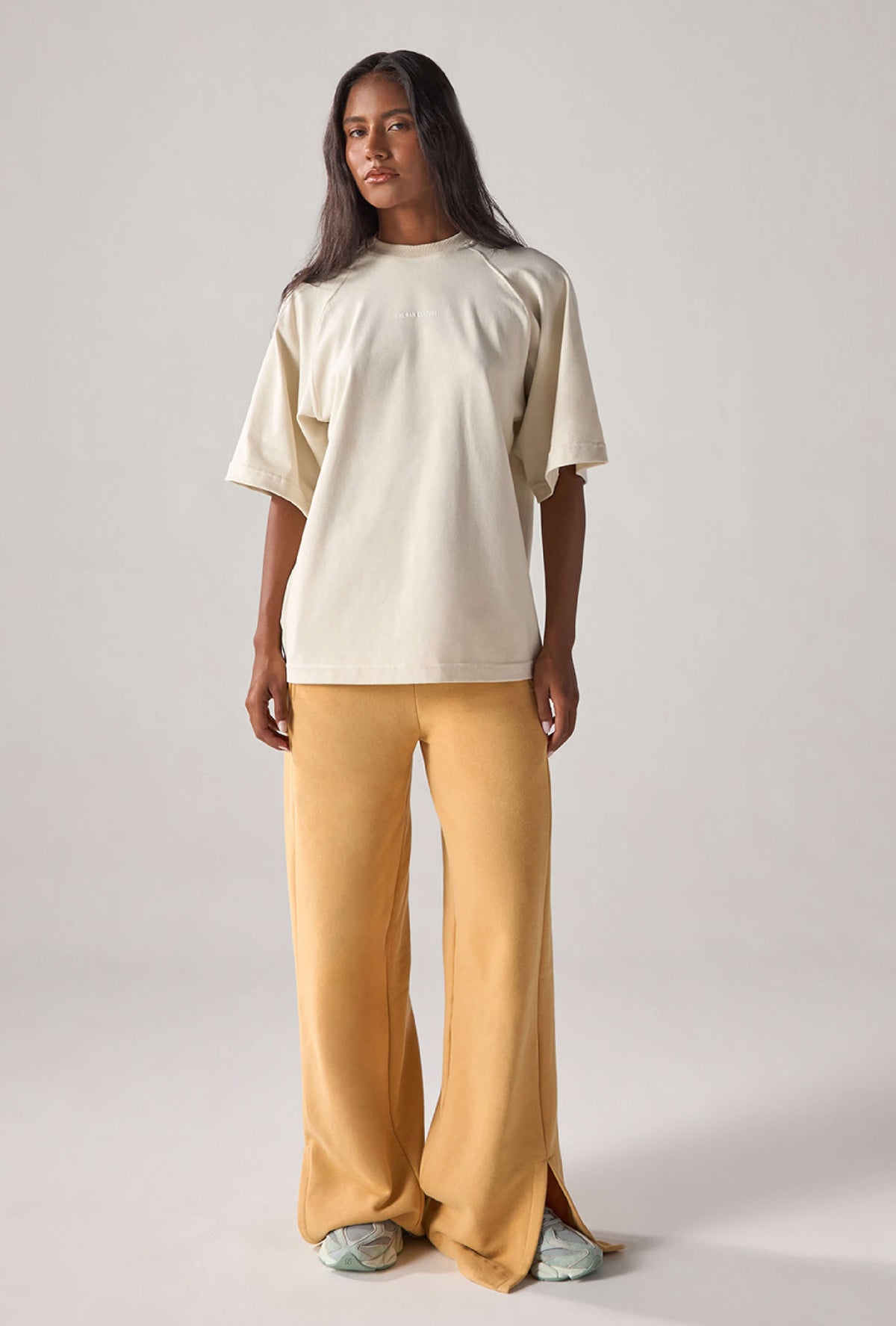 Calça Moletom Wide Mustard
