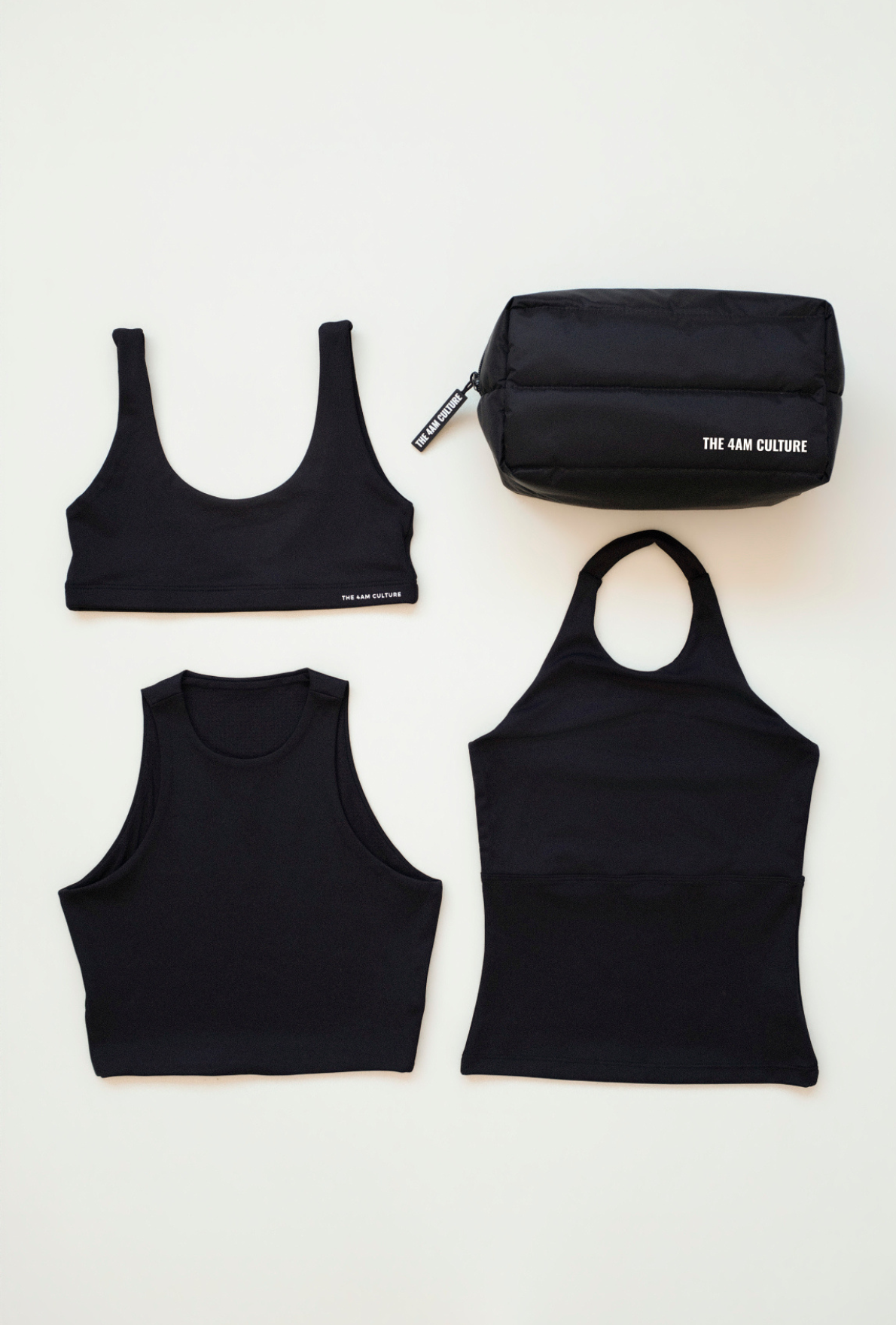 Kit Trio Tops Dark Coffee + Necessaire Puff