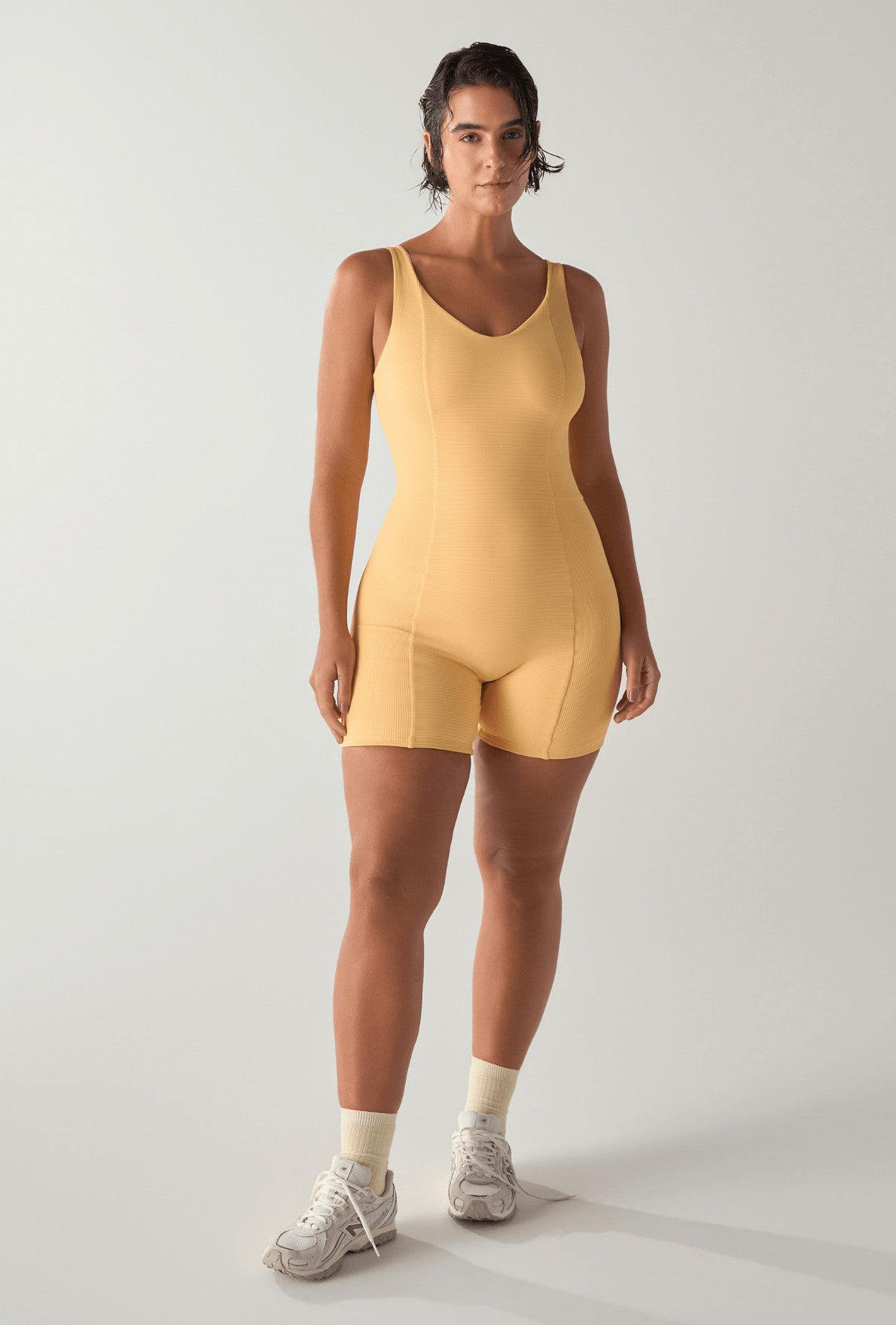 Bodysuit Ribb Banana Milk