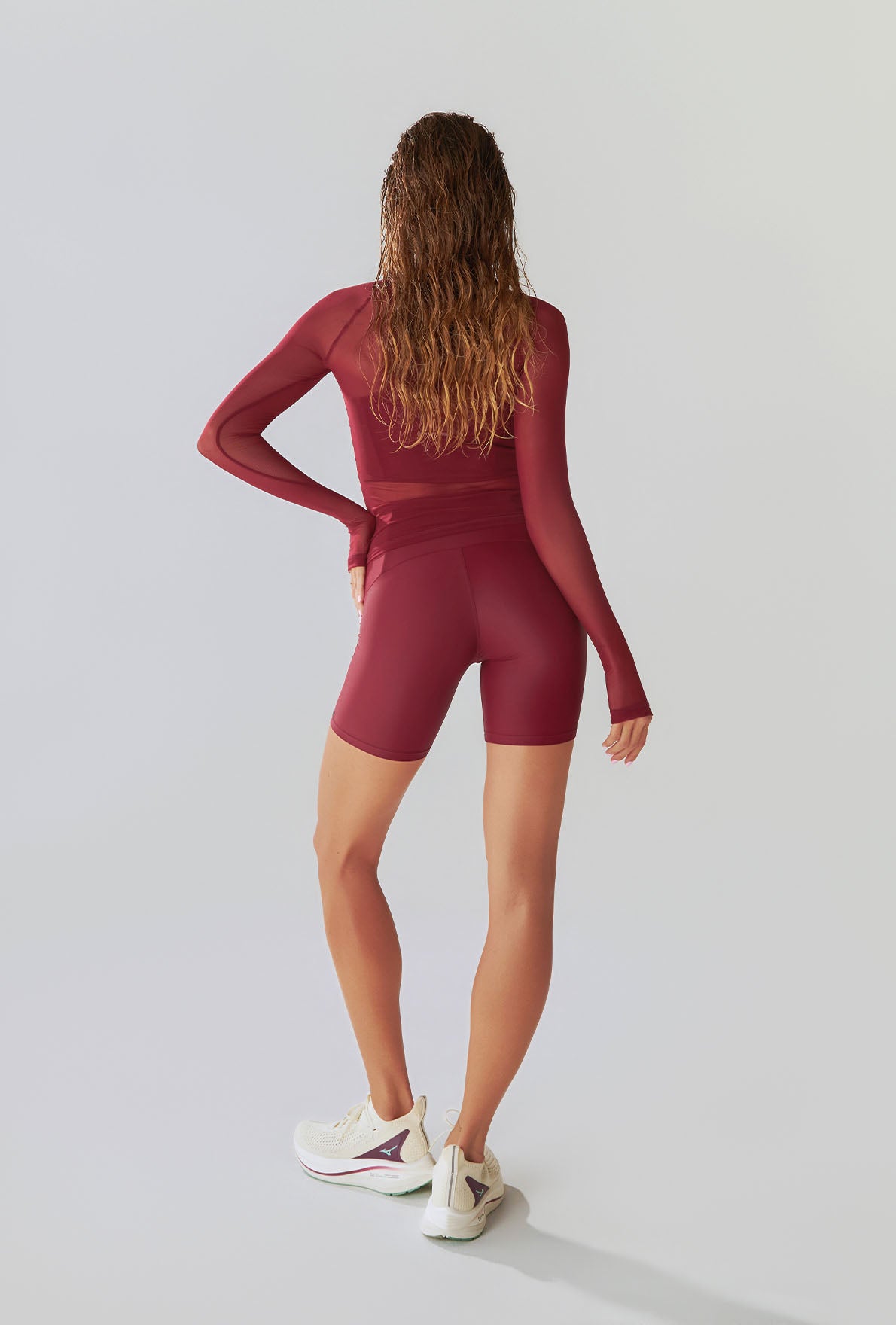 Rash Guard Mesh Merlot