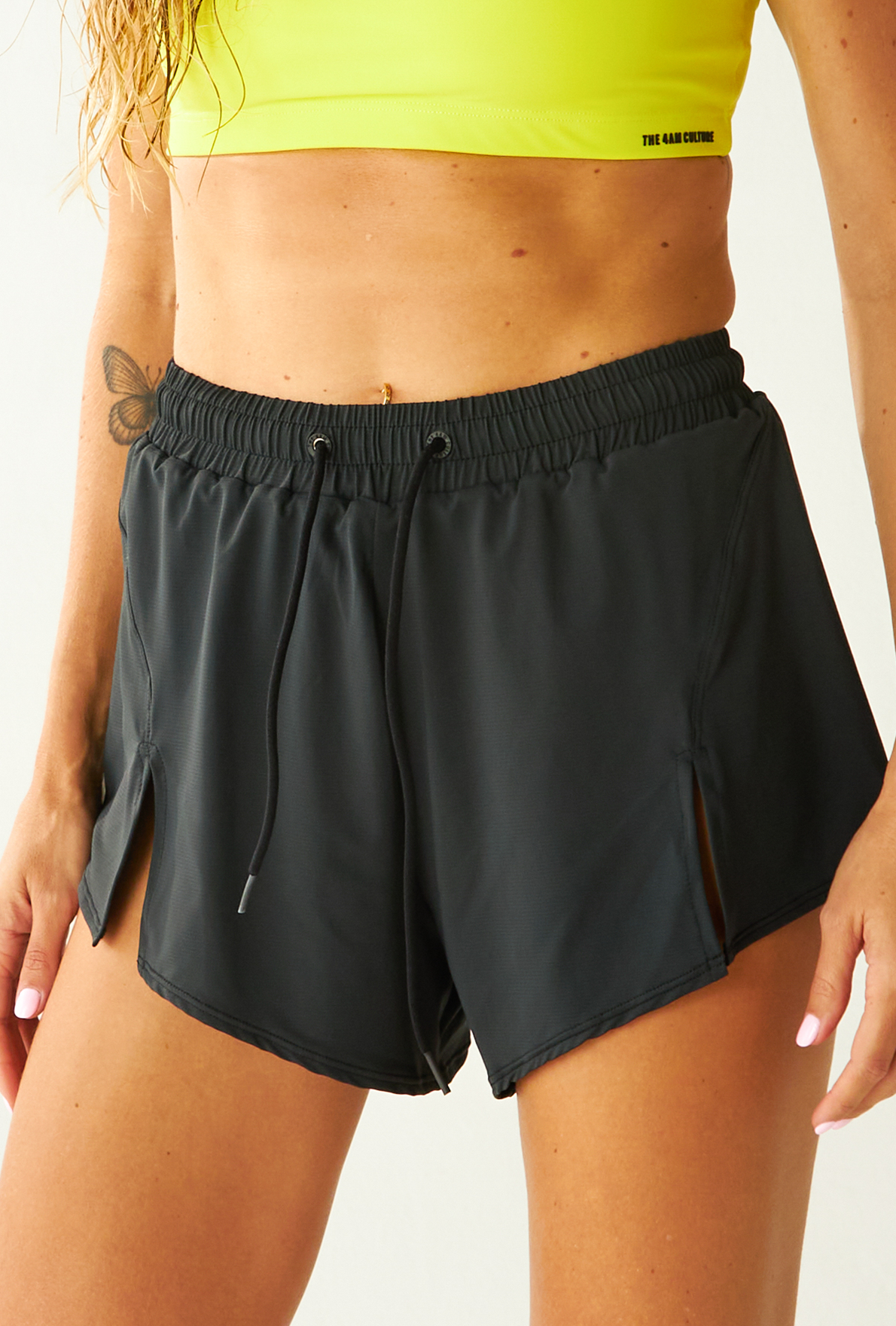 Split Shorts Dark Coffee