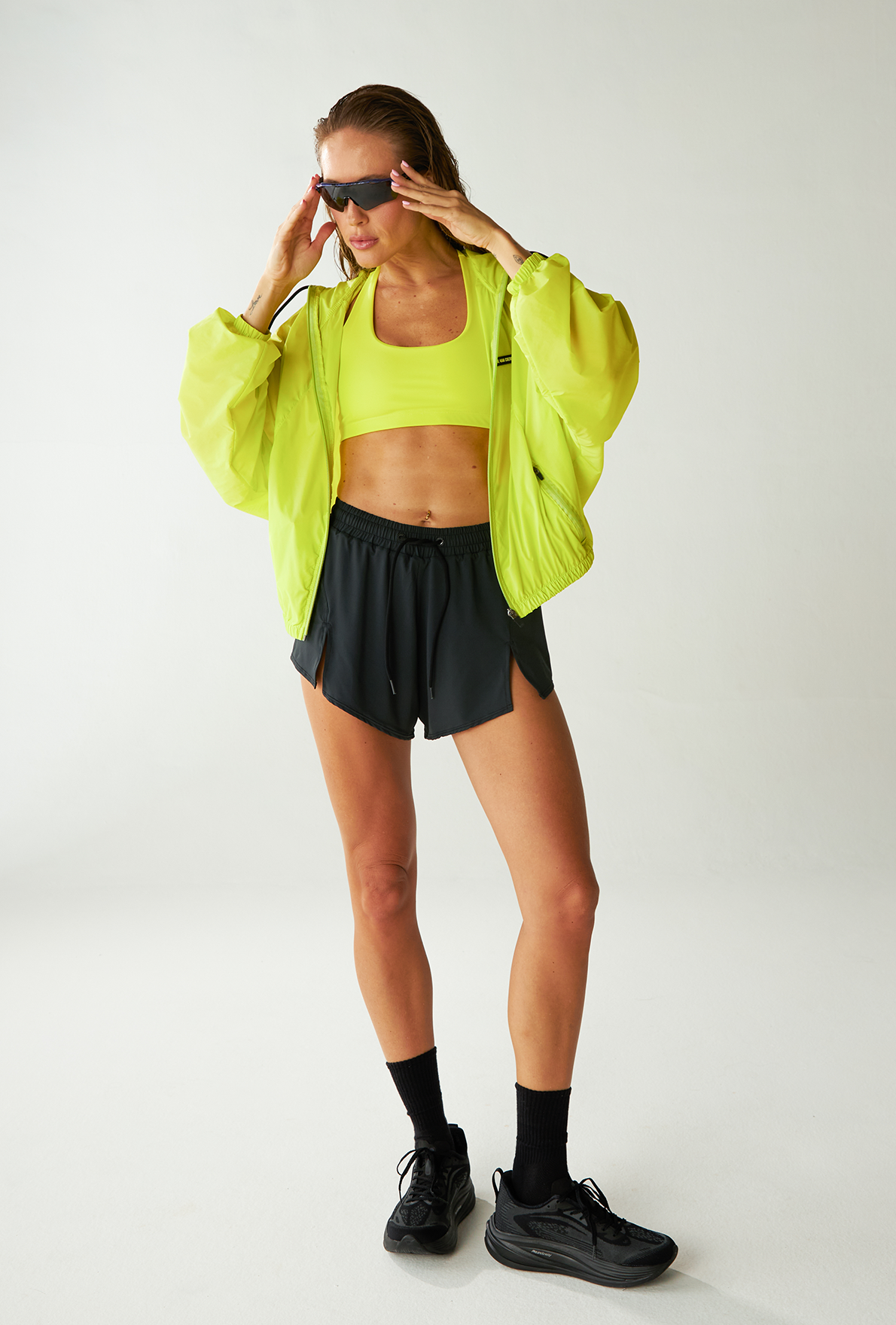 Split Shorts Dark Coffee