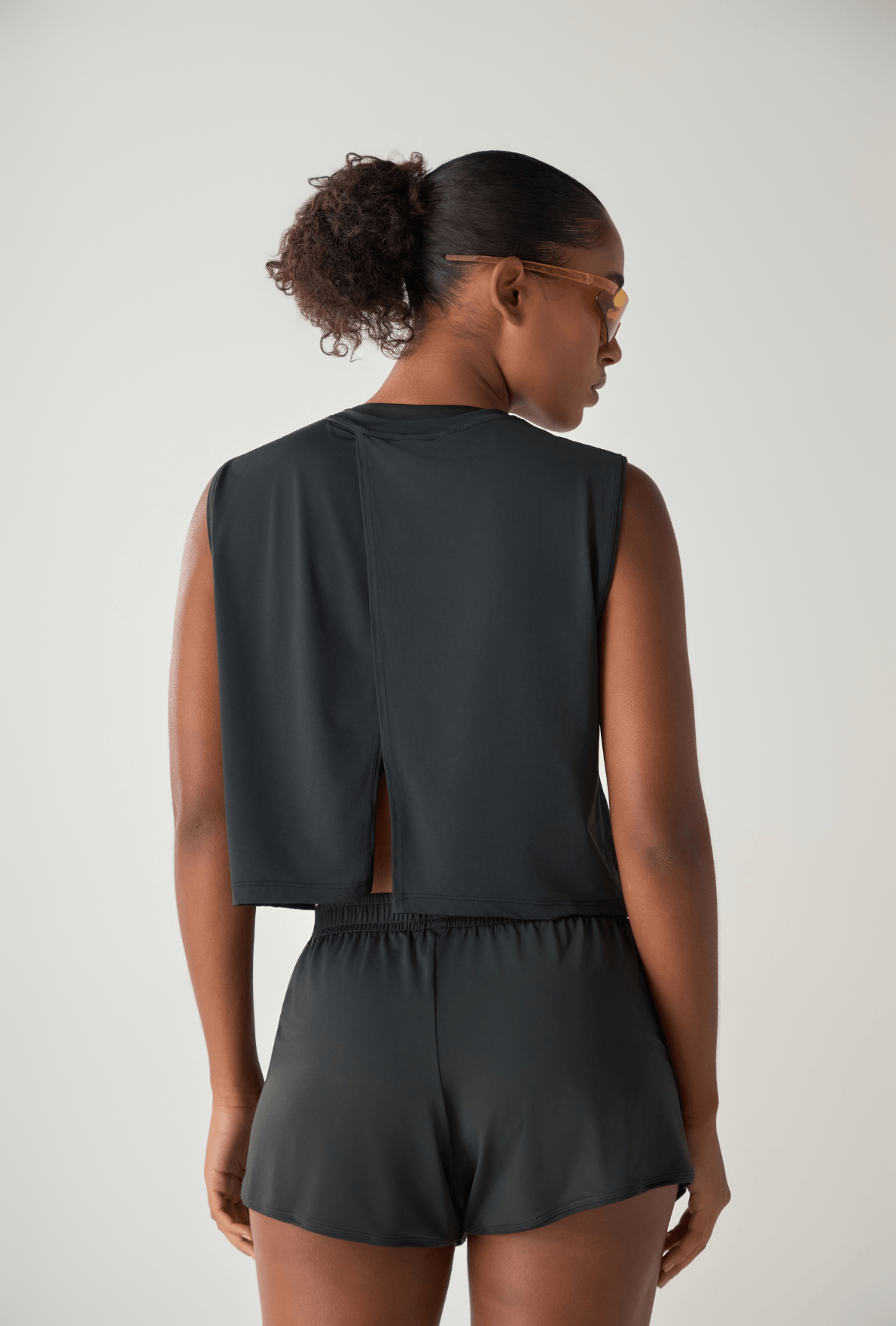 Race Shorts Dark Coffee