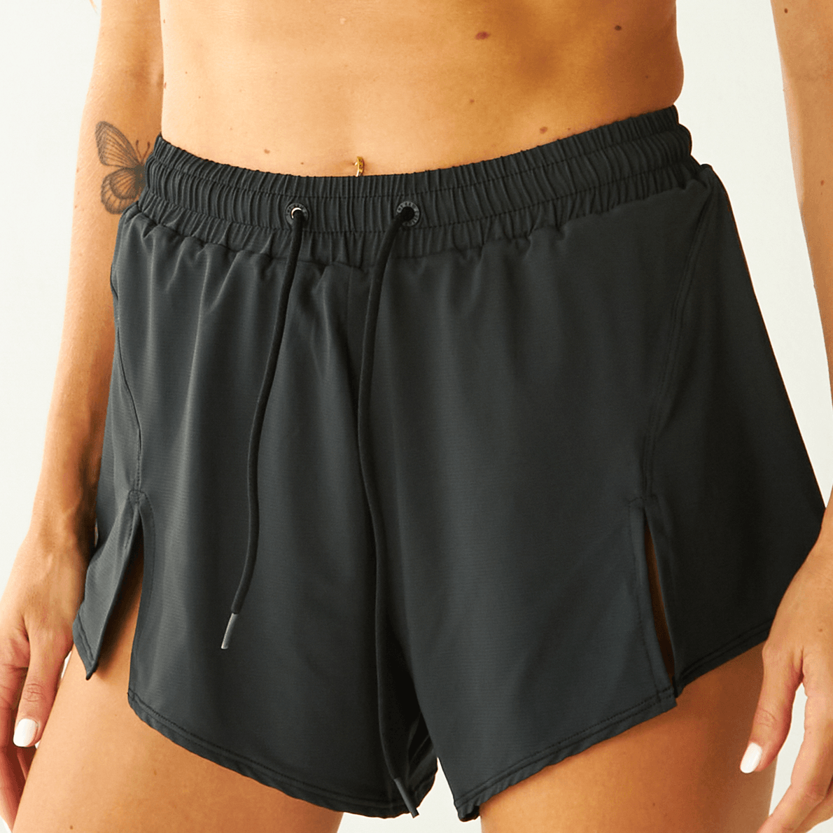 Split Shorts Dark Coffee