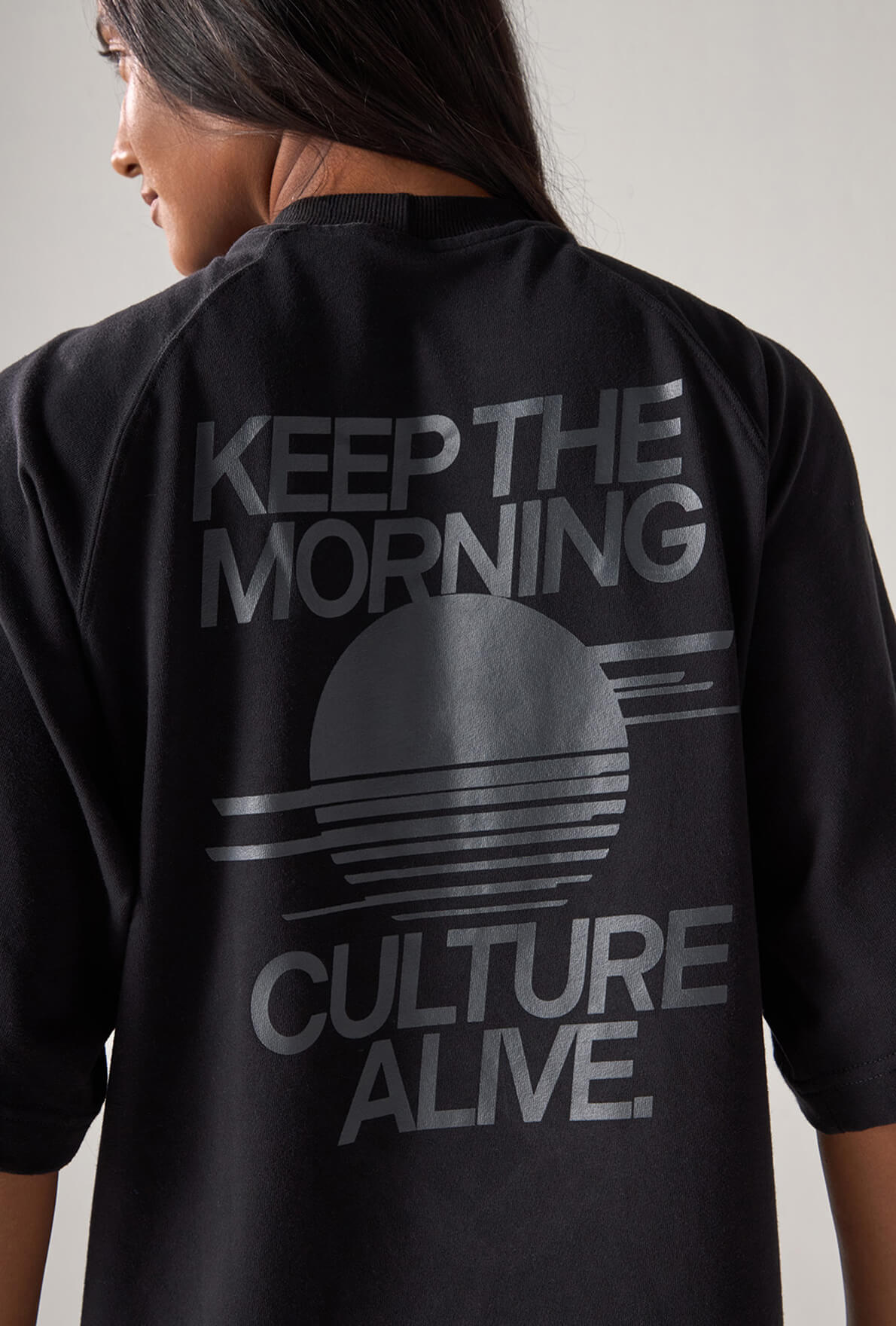 Camiseta Over Culture Alive Dark Coffee