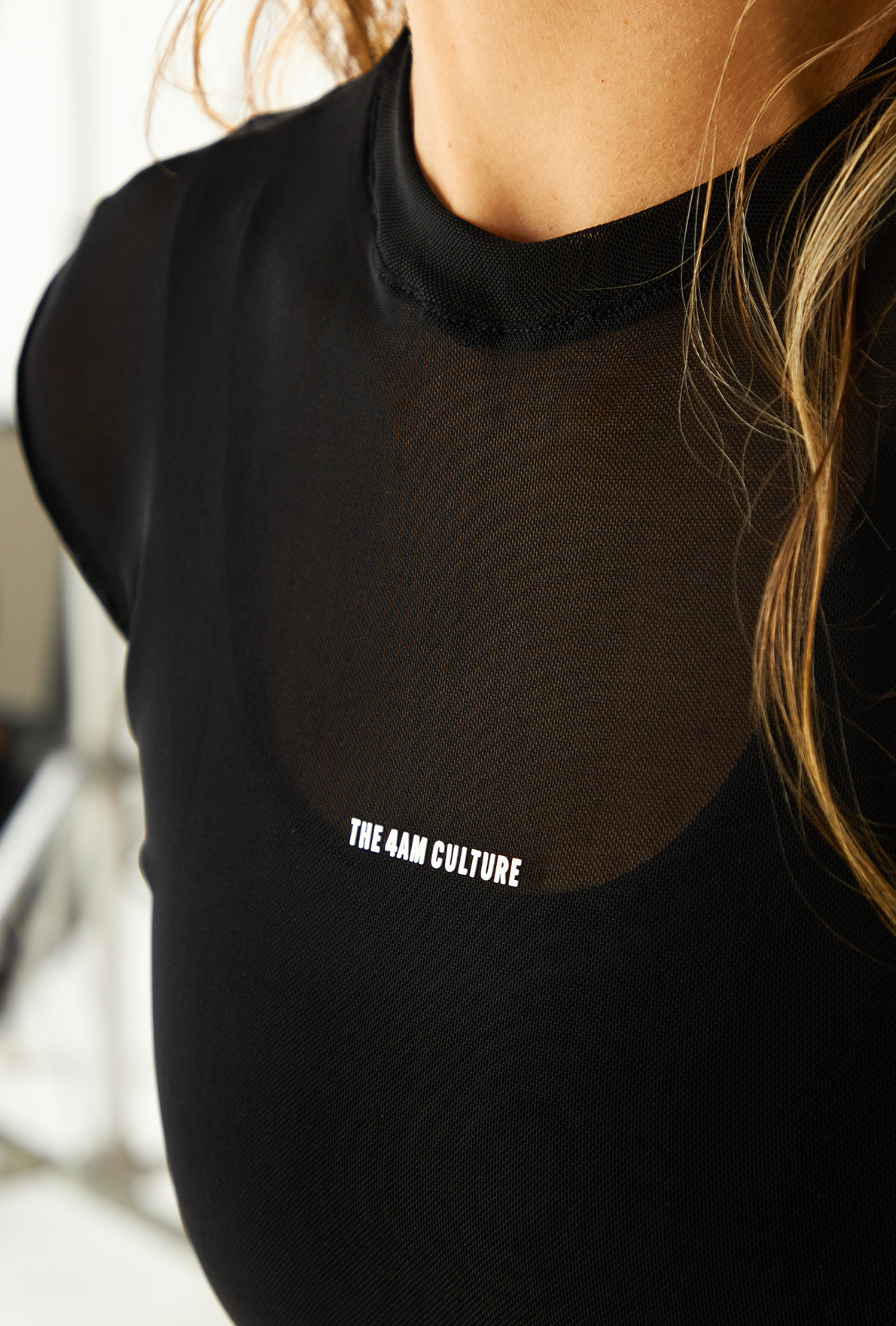 Tank Top Mesh Dark Coffee