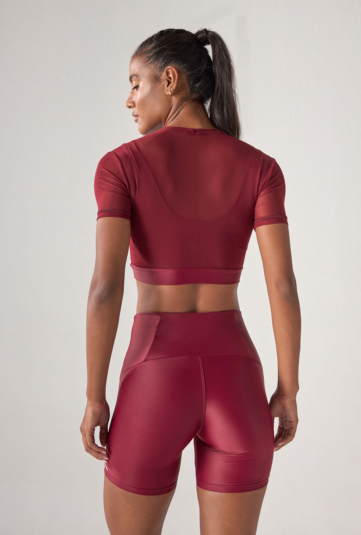 Tank Top Mesh Merlot