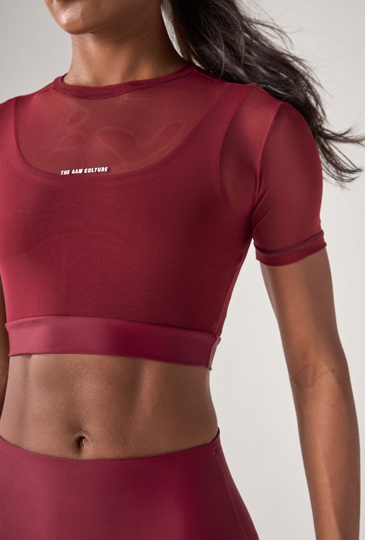 Tank Top Mesh Merlot