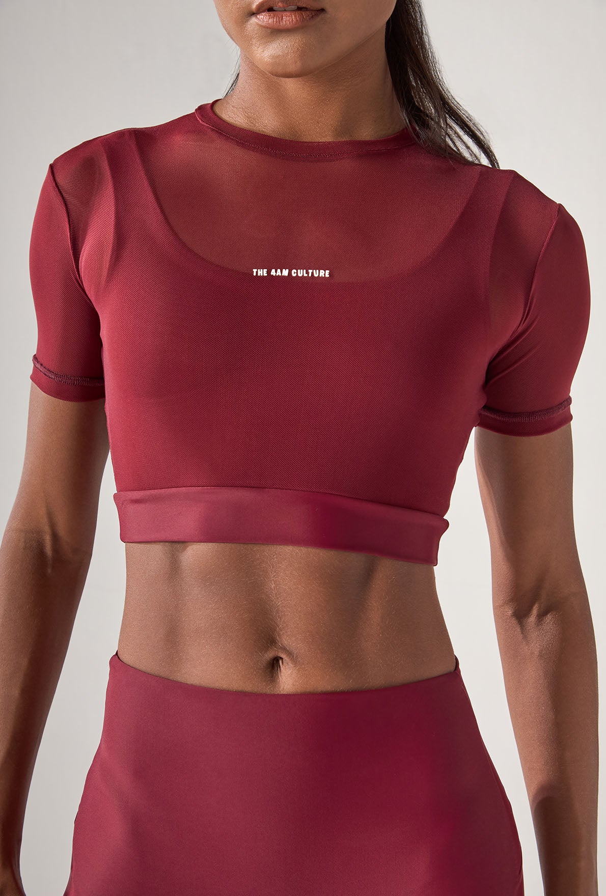 Tank Top Mesh Merlot