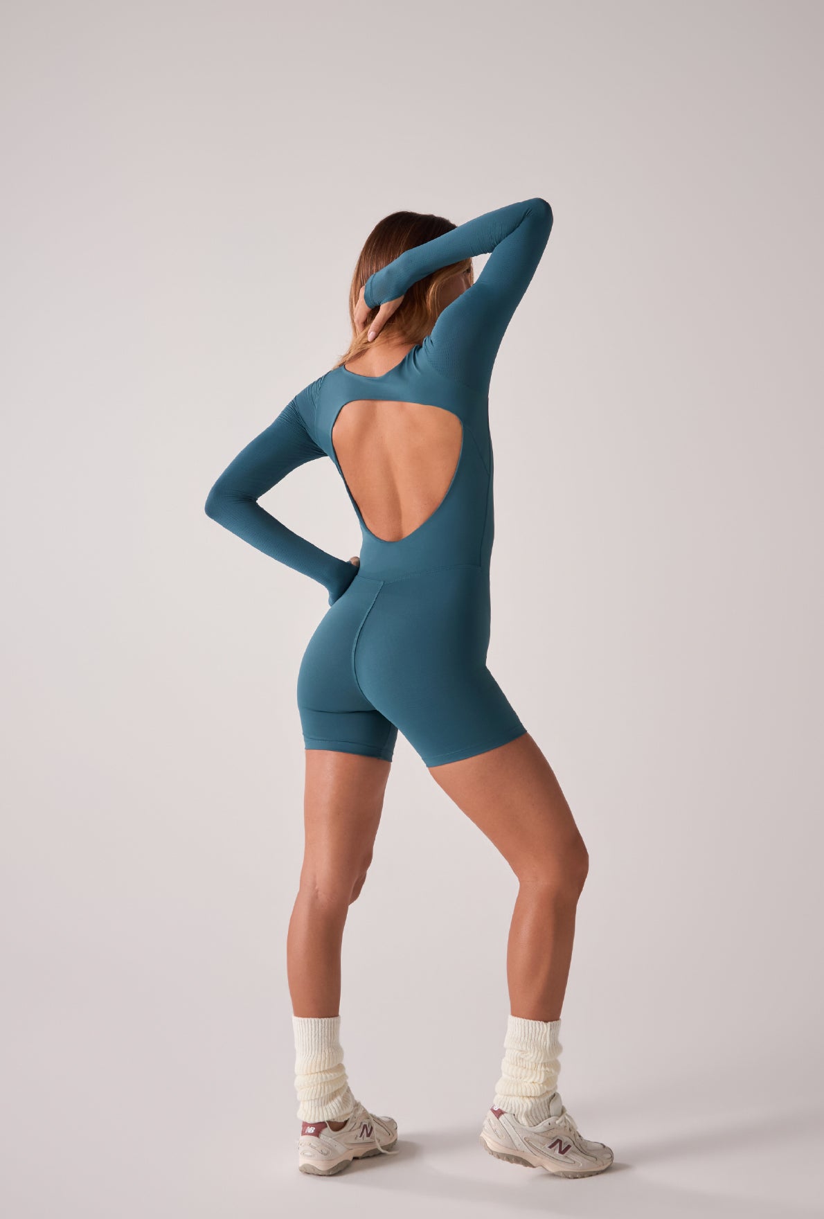 Bodysuit Sexy Back Compress Pacific