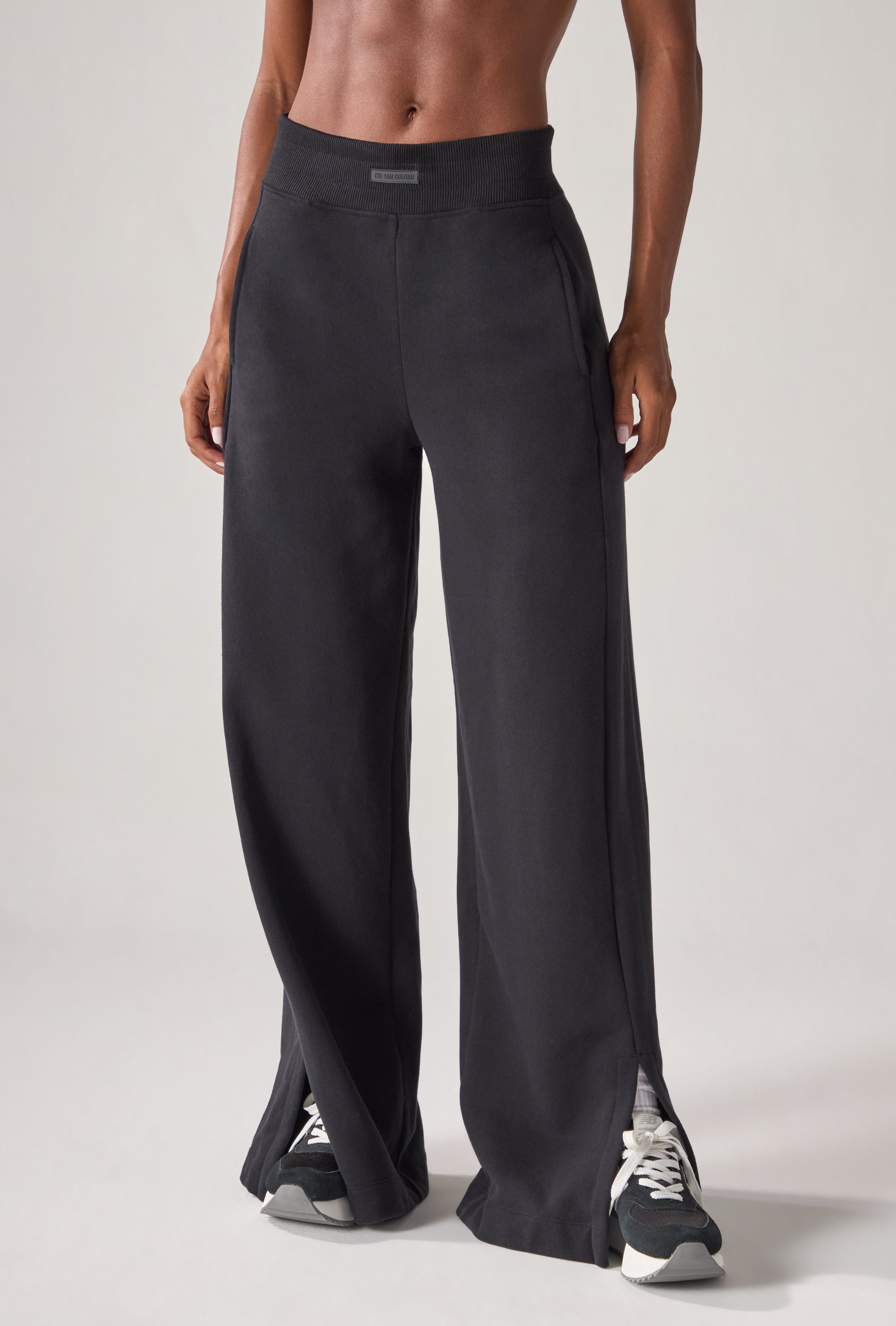 Calça Moletom Wide Dark Coffee